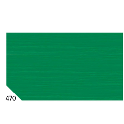 10RT CARTA CRESPA VERDE BANDIERA 470 (50X250CM 48gr/m2 Rex Sadoch